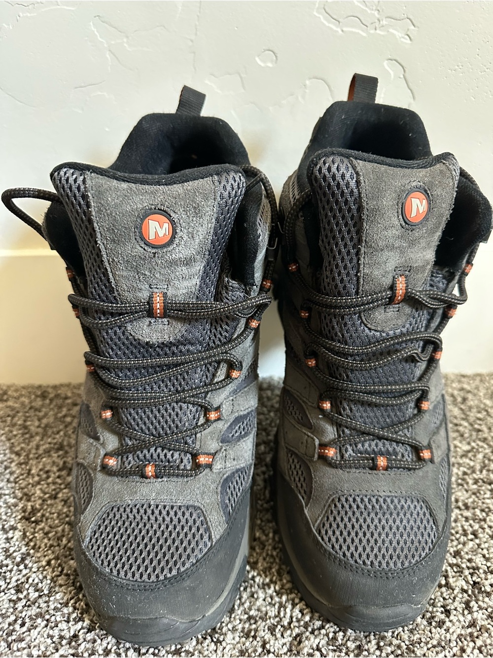 Merrell Men's Moab 2 MID Beluga Waterproof Hiking Boots Size 10.5 - Picture 4 of 13